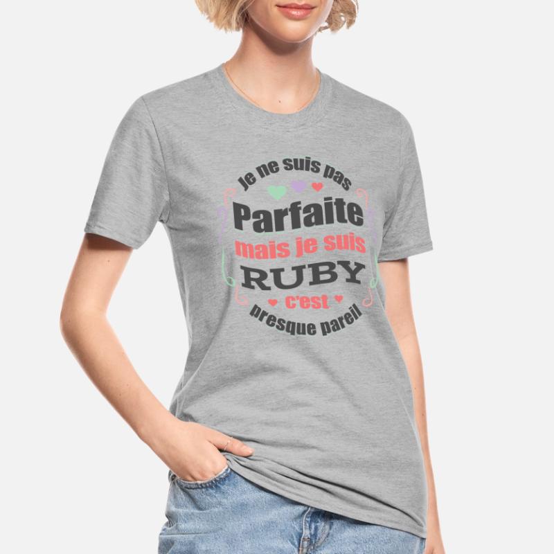 RUBY PARFAITE - PRENOM RUBY T-shirt polycoton Unisexe
