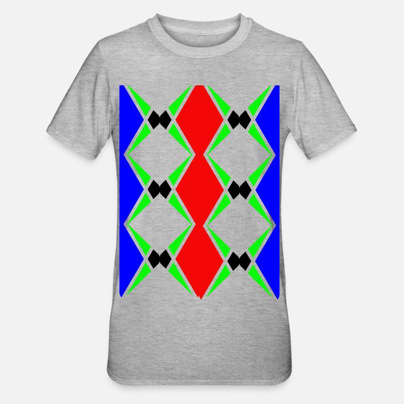 Design unique multicolore - T-shirt polycoton Unisexe - gris chiné