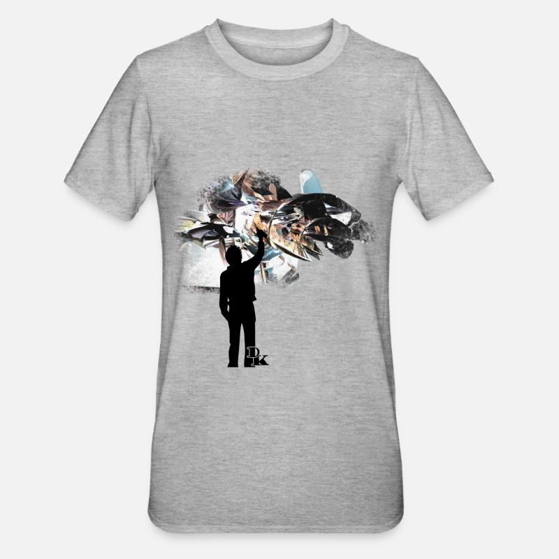 graffiti is art 3 by dk - T-shirt polycoton Unisexe - gris chiné