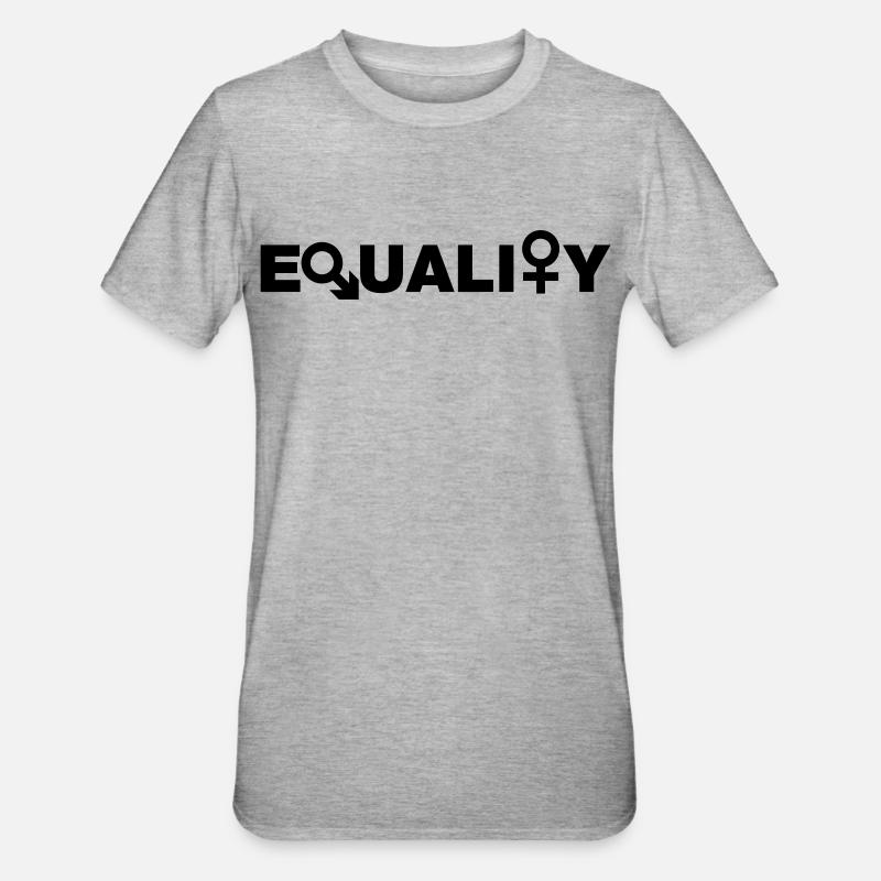 Égalité # - T-shirt polycoton Unisexe - gris chiné