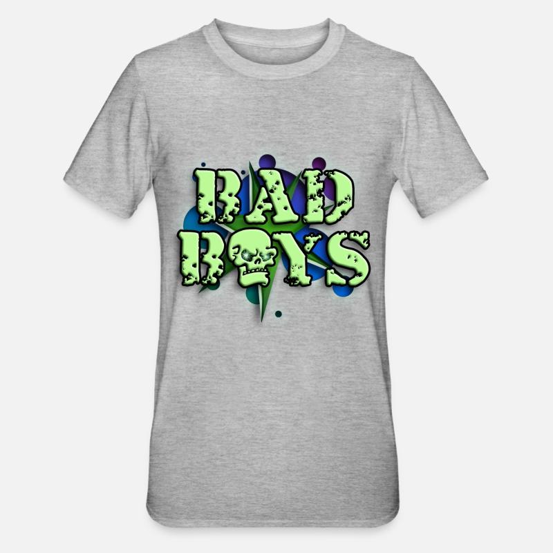 bad_boys_b_012014 - Unisex Polycotton T-Shirt - Grau meliert