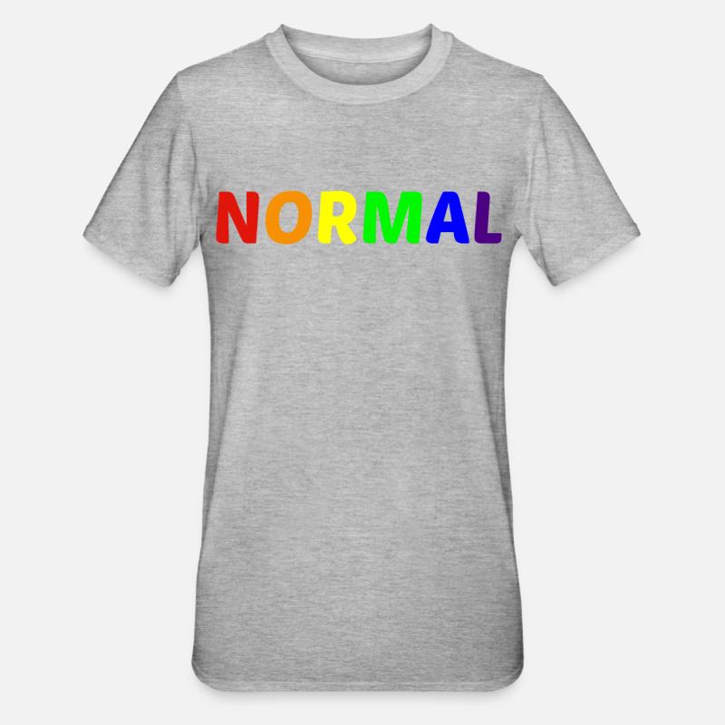 NORMAL - T-shirt polycoton Unisexe - gris chiné