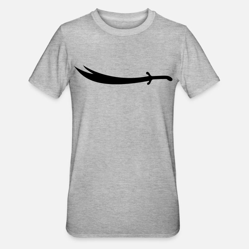 Ali Épée Zülfikar - T-shirt polycoton Unisexe - gris chiné