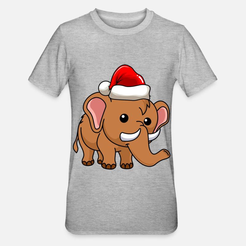 Mammut Comic Noël - T-shirt polycoton Unisexe - gris chiné