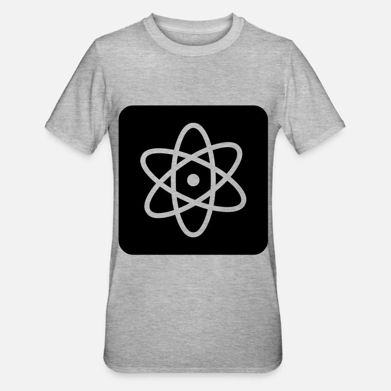 Attention: atomic physics - Unisex Polycotton T-Shirt - heather grey