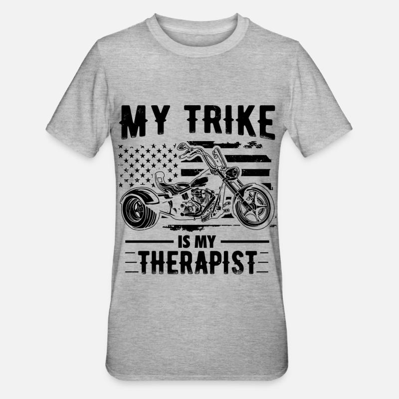 Triker - Unisex Polycotton T-Shirt - heather grey