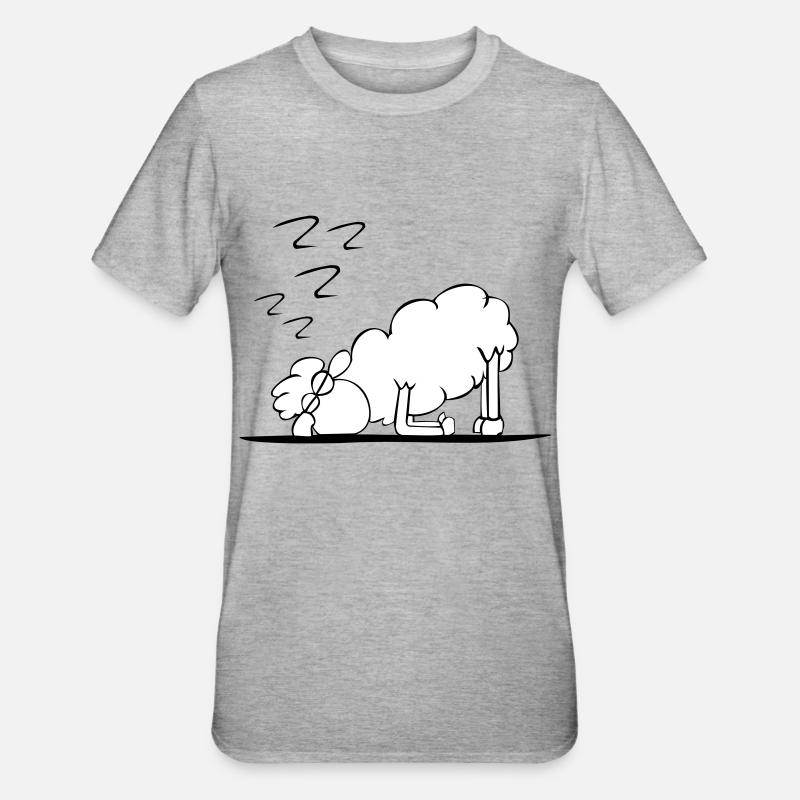 schlaeftimstehen - Unisex Polycotton T-Shirt - heather grey