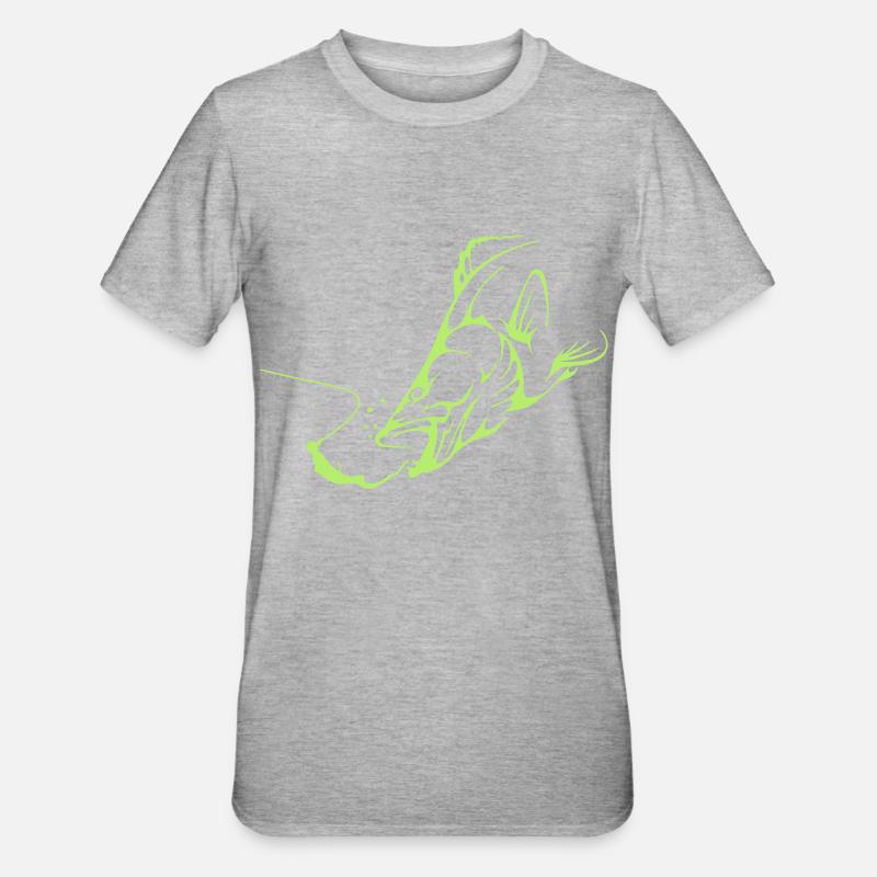 Zander II - Unisex Polycotton T-Shirt - Grau meliert