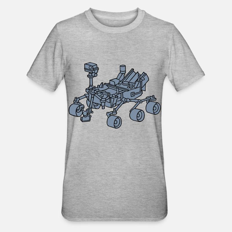 Curiosity Marsrover 2 - Unisex Polycotton T-Shirt - Grau meliert