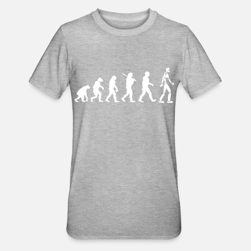 Robot Evolution - T-shirt polycoton Unisexe - gris chiné
