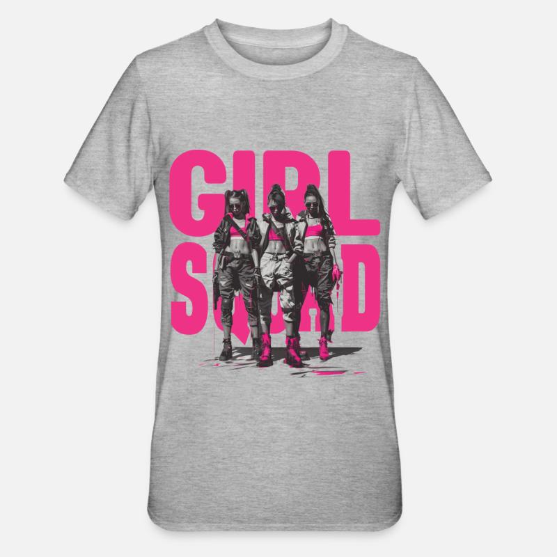 Équipe de filles - T-shirt polycoton Unisexe - gris chiné