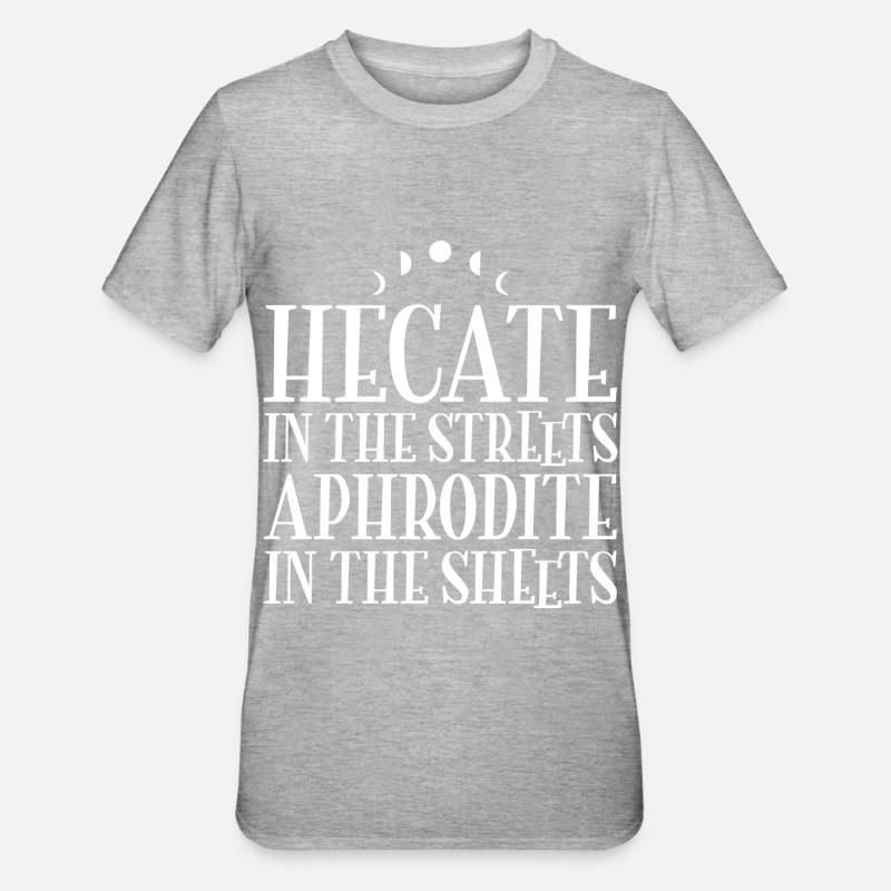 Hexen - Unisex Polycotton T-Shirt - Grau meliert