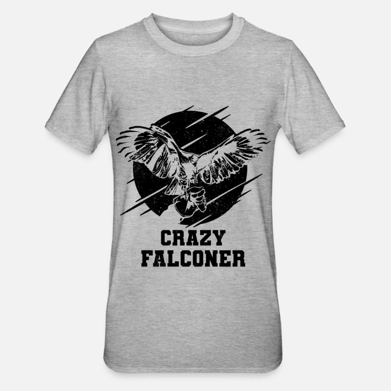 Fauconnerie - T-shirt polycoton Unisexe - gris chiné