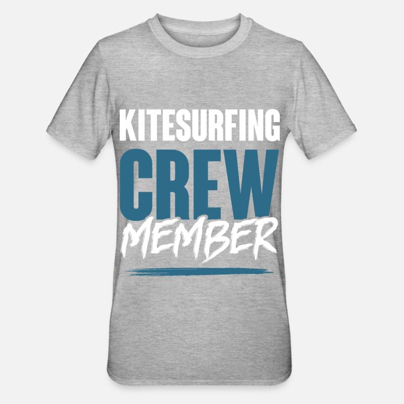Équipe de kitesurf - T-shirt polycoton Unisexe - gris chiné