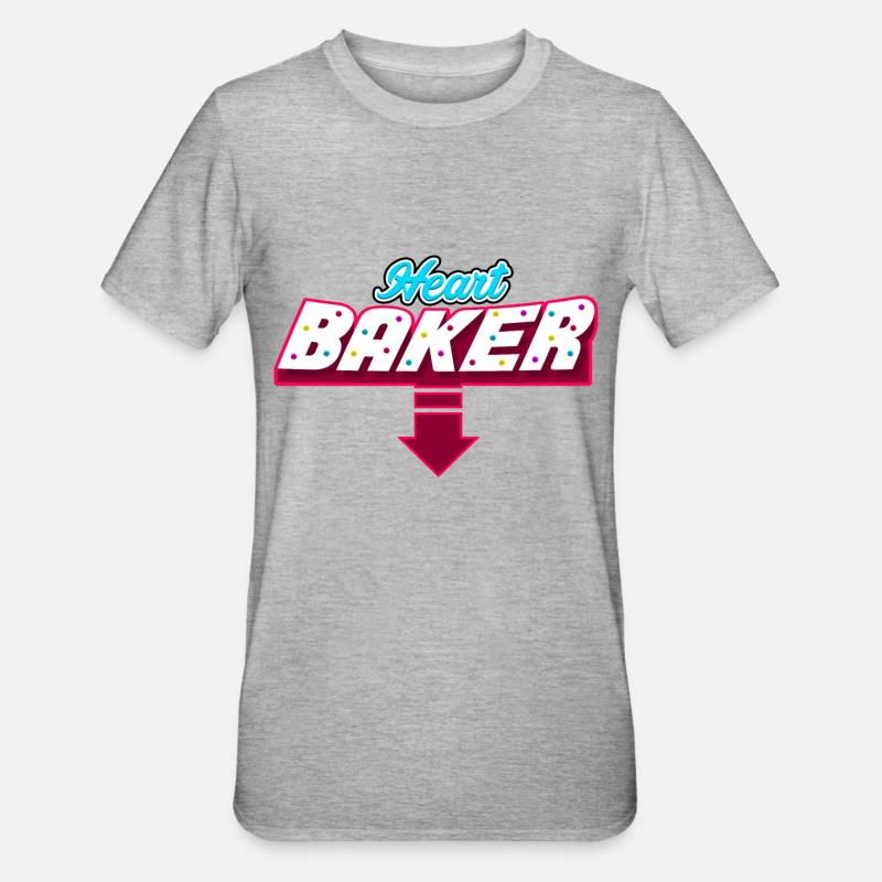 Coeur-Baker - T-shirt polycoton Unisexe - gris chiné