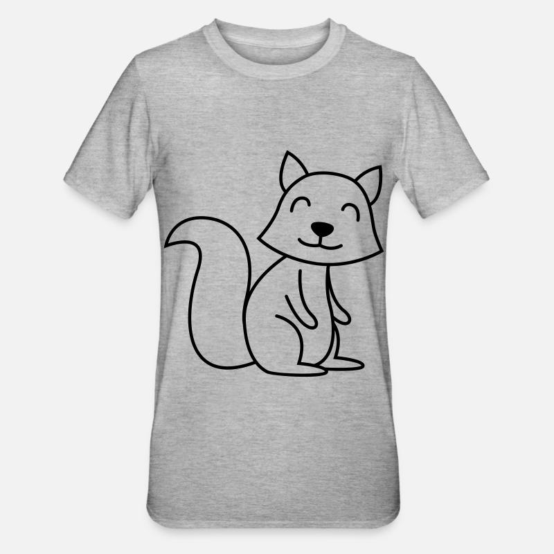 Stinker Comic Tier - Unisex Polycotton T-Shirt - Grau meliert
