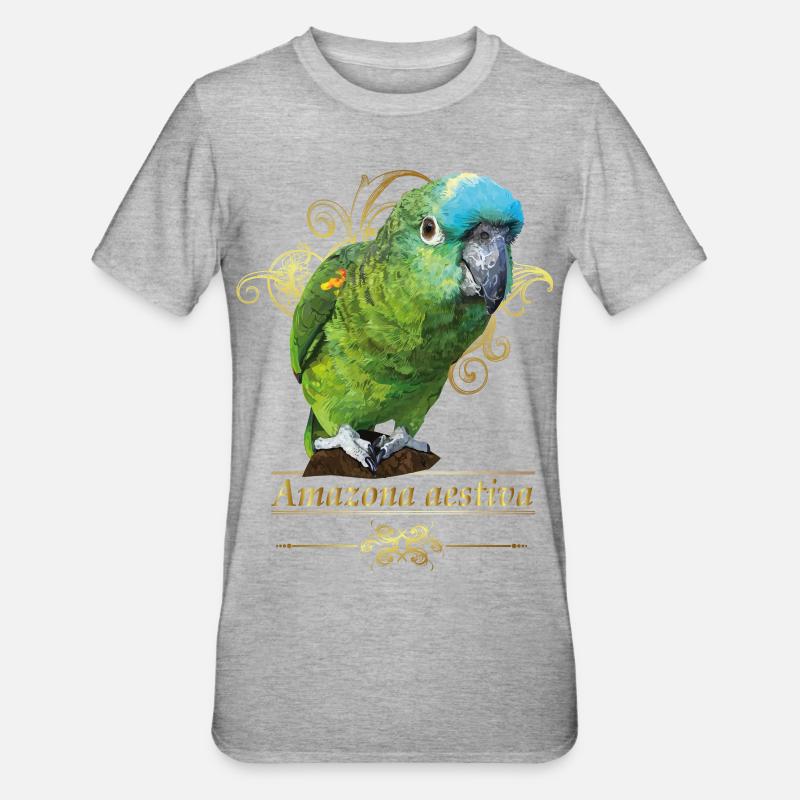 Amazone à front bleu - T-shirt polycoton Unisexe - gris chiné