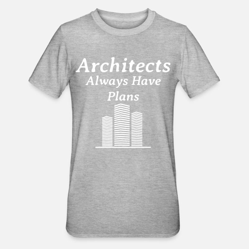 Architecte Architecte Étudiant Architecte Drôle - T-shirt polycoton Unisexe - gris chiné