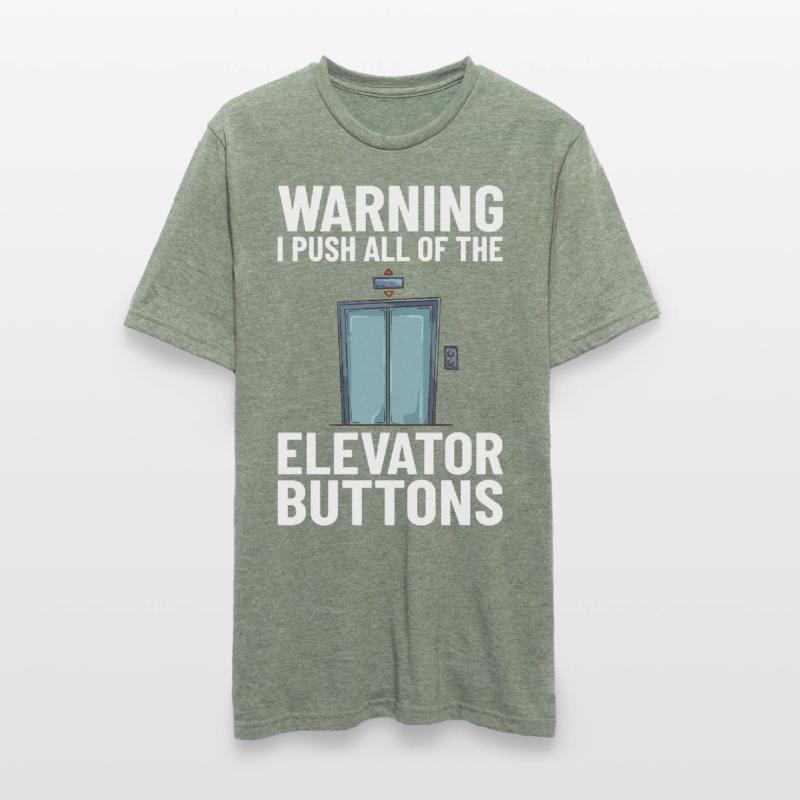Elevator Elevator System Technician Elevator Lift Unisex Polycotton T-Shirt
