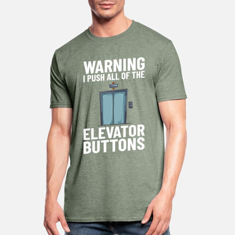 Elevator Elevator System Technician Elevator Lift Unisex Polycotton T-Shirt