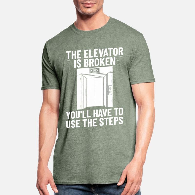 Elevator Elevator System Technician Elevator Lift Unisex Polycotton T-Shirt