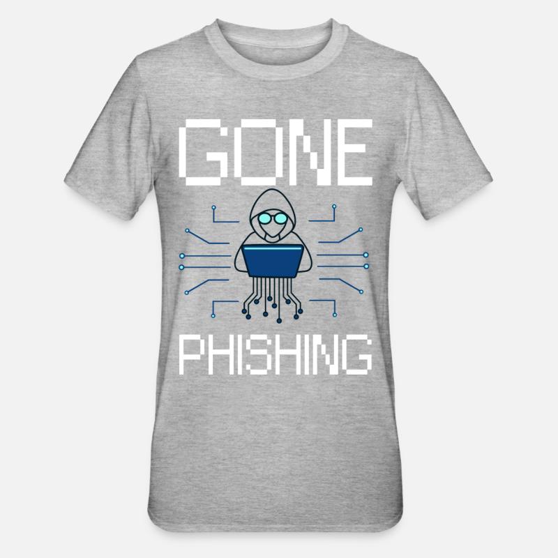 Ethical Hacker Sicherheit Computer Hacking - Unisex Polycotton T-Shirt - Grau meliert