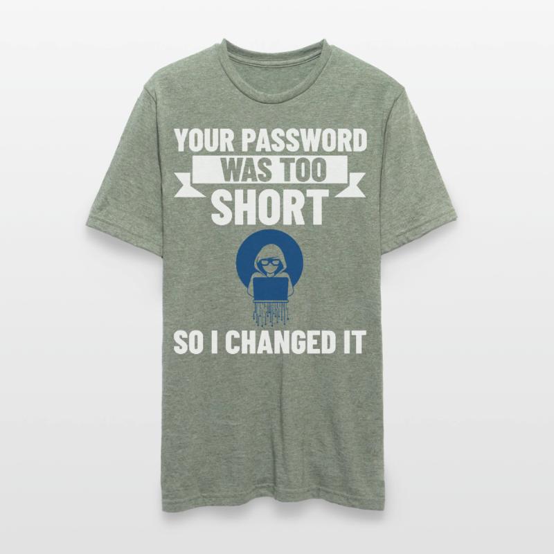 Password Hacker Security Computer Hacking Unisex Polycotton T-Shirt