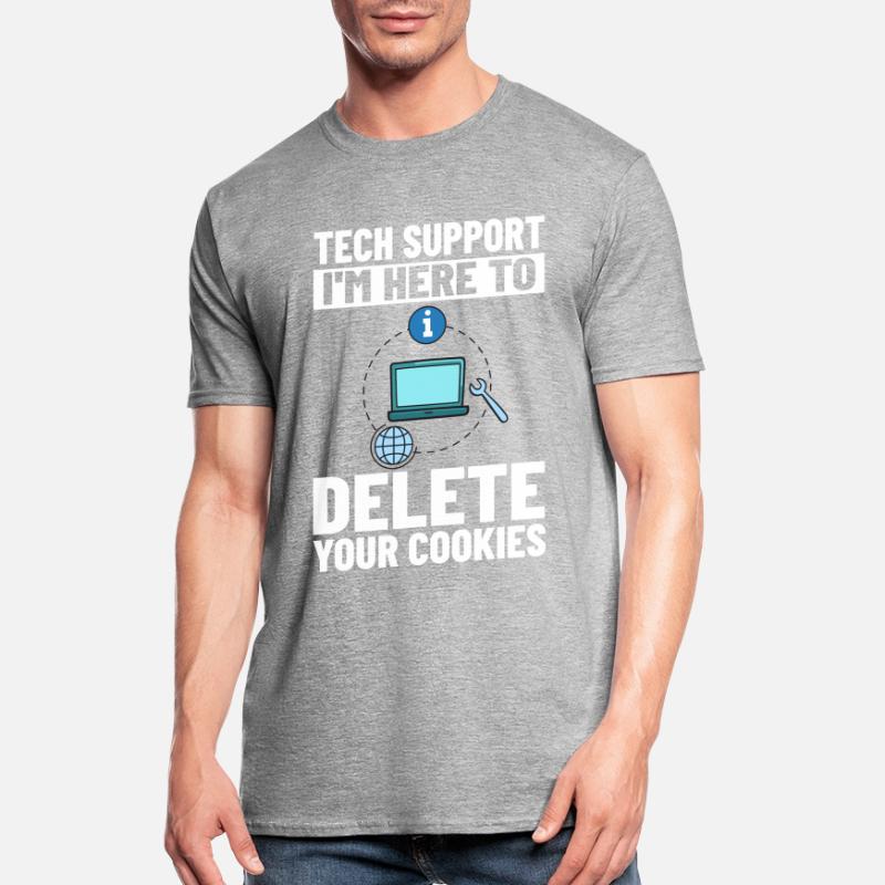 Tech Support IT Technical Assistance Helpdesk Unisex Polycotton T-Shirt