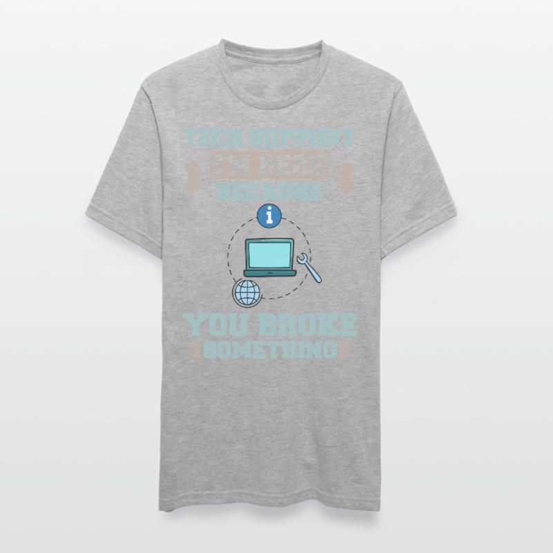 Support technique Assistance technique informatique Helpdesk T-shirt polycoton Unisexe