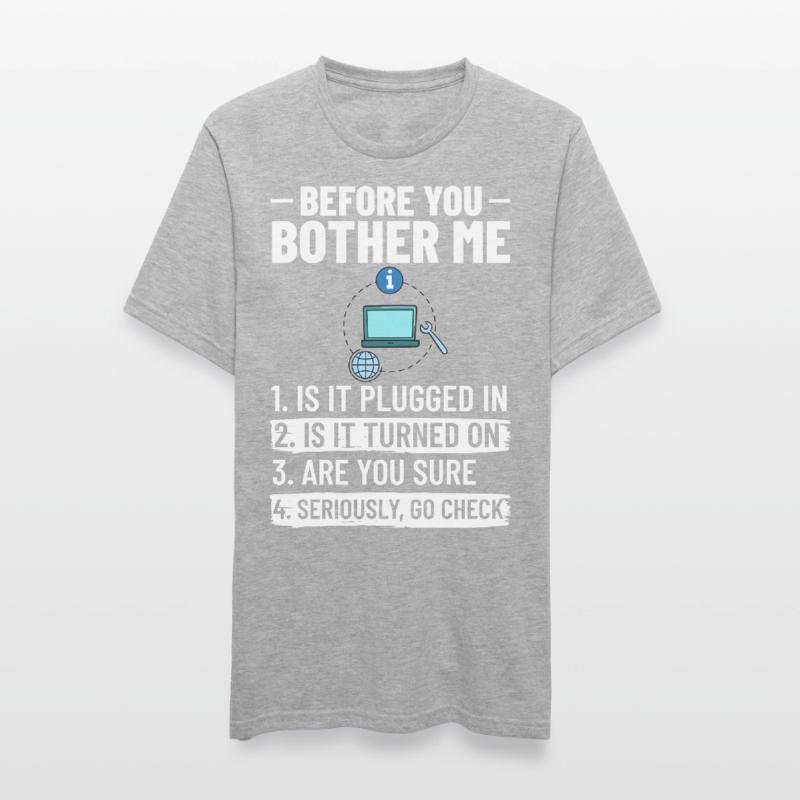 Tech Support IT Technical Assistance Helpdesk Unisex Polycotton T-Shirt