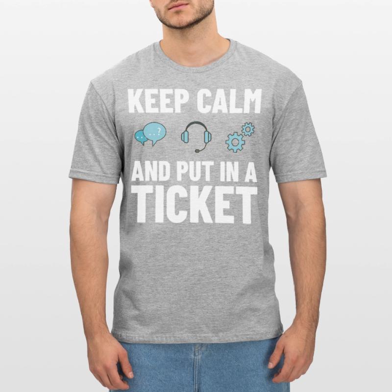 Tech Support IT Technical Assistance Helpdesk Unisex Polycotton T-Shirt