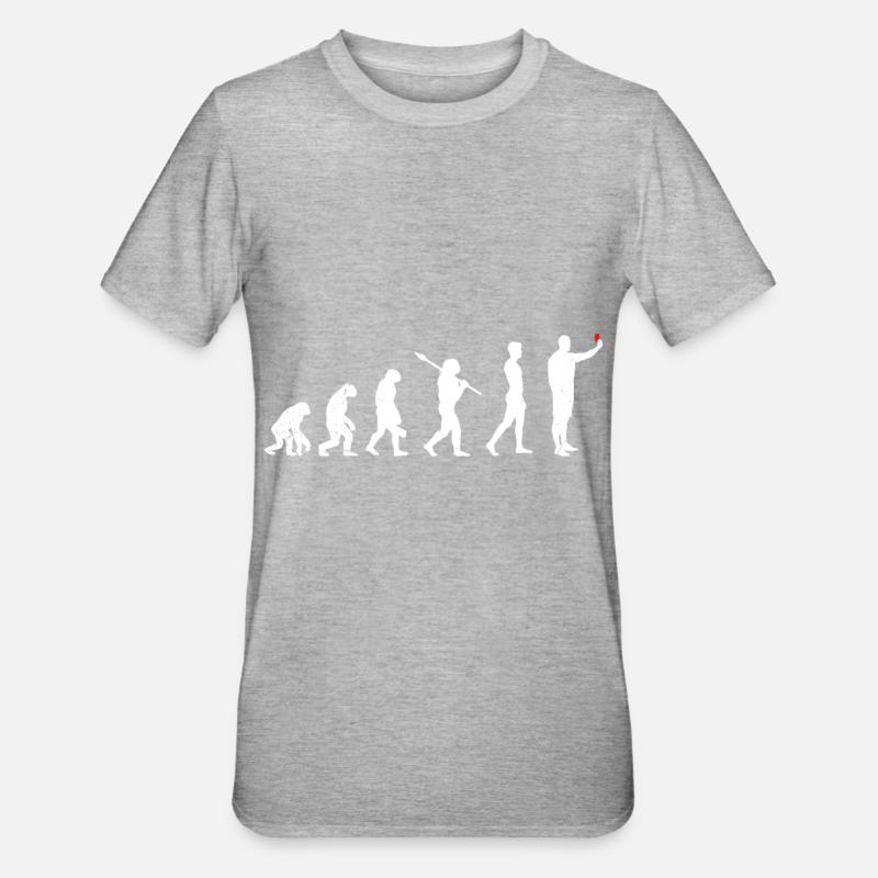 Schiedsrichter Evolution - Unisex Polycotton T-Shirt - Grau meliert