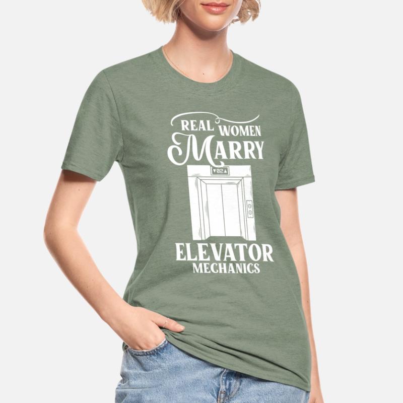 Elevator Elevator System Technician Woman Elevator Elevator Unisex Polycotton T-Shirt