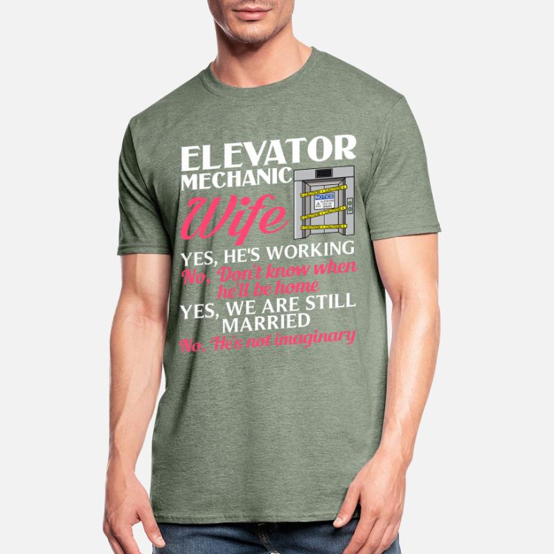 Elevator Elevator System Technician Woman Elevator Elevator Unisex Polycotton T-Shirt