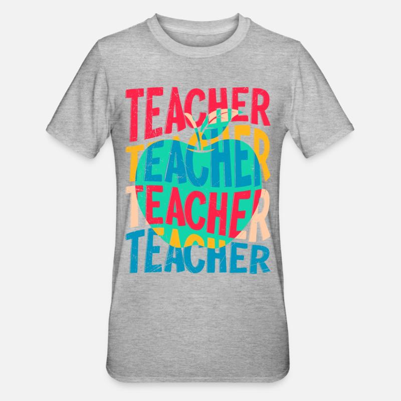 Enseignant Je suis enseignant - T-shirt polycoton Unisexe - gris chiné