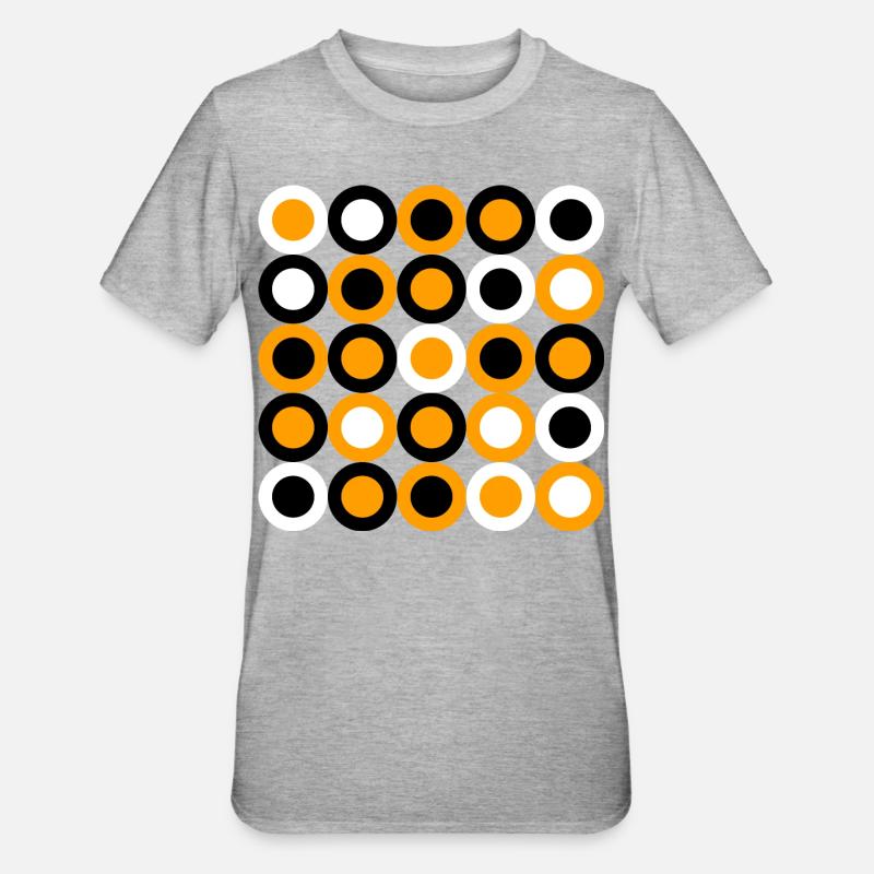 geometric patterns - Unisex Polycotton T-Shirt - heather grey