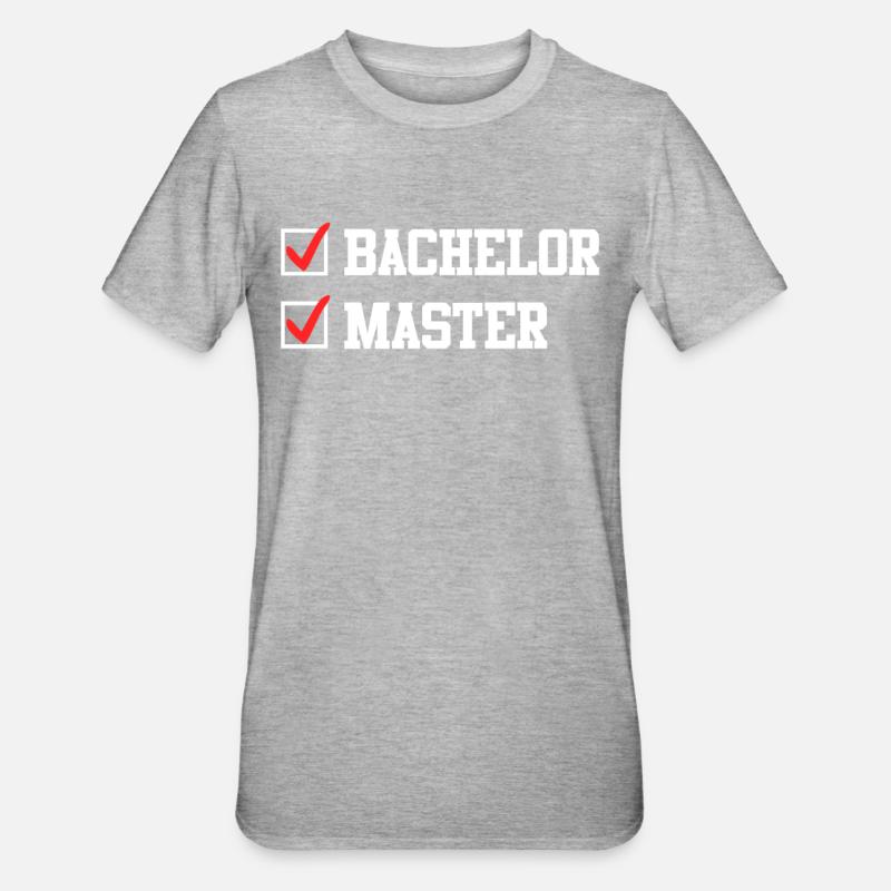 Baccalauréat complété Master - T-shirt polycoton Unisexe - gris chiné