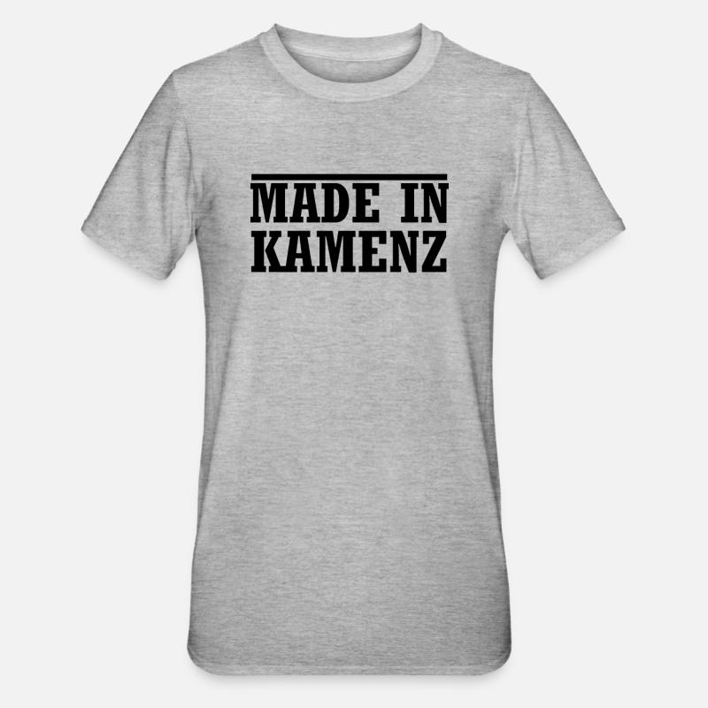 Kamenz - Unisex Polycotton T-Shirt - Grau meliert