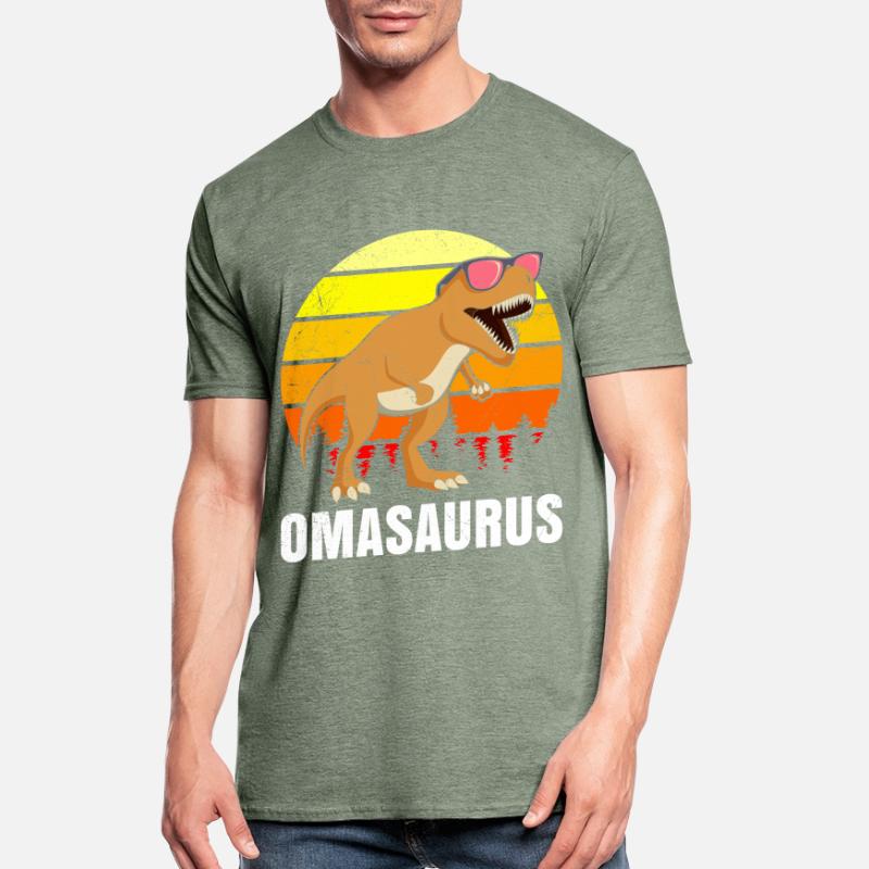 Omasaurus Muttertag Großmutter Dinosaurier Unisex Polycotton T-Shirt