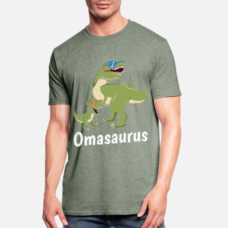 Omasaurus Muttertag Großmutter Dinosaurier Unisex Polycotton T-Shirt