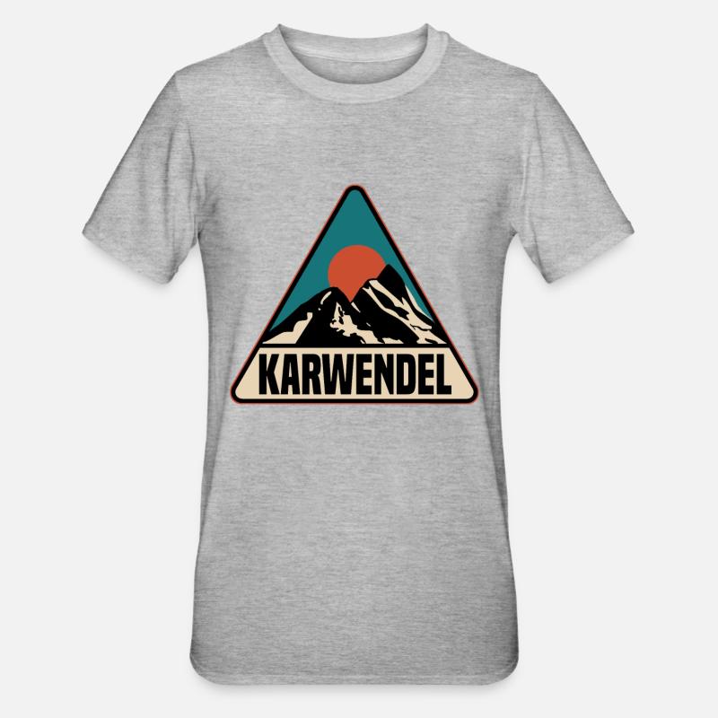 Karwendel - T-shirt polycoton Unisexe - gris chiné