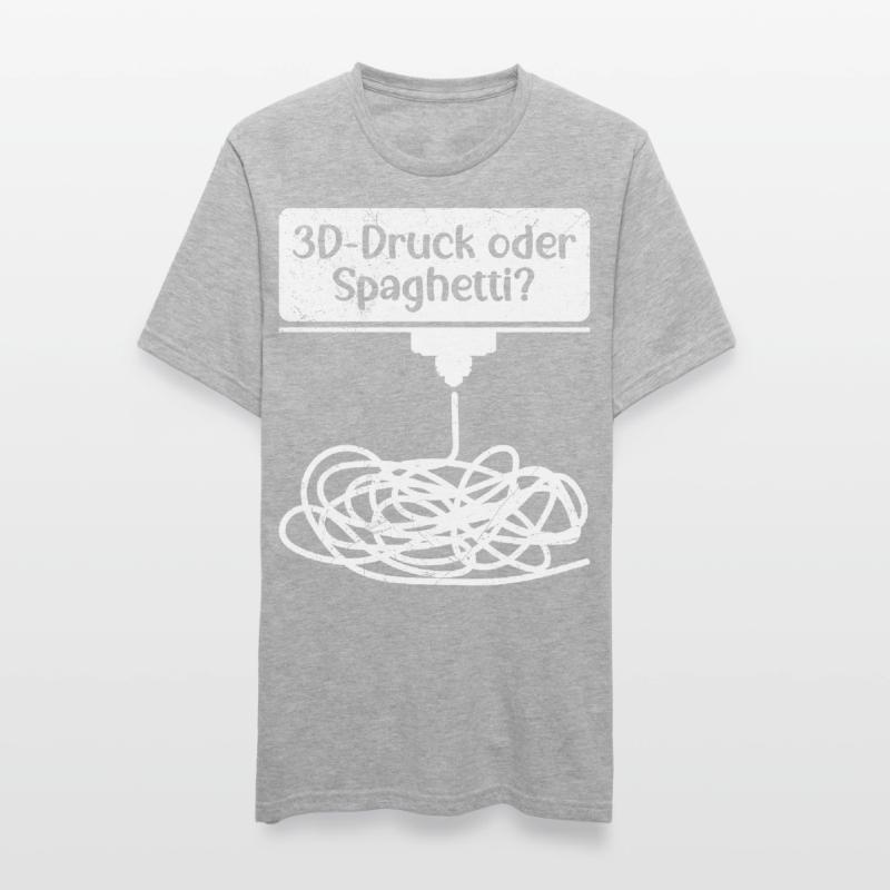 L’impression 3D ou l’impression 3D spaghetti échouent T-shirt polycoton Unisexe