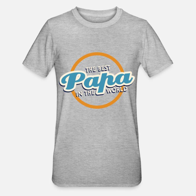 Daddy Father Daddy - Unisex Polycotton T-Shirt - heather grey
