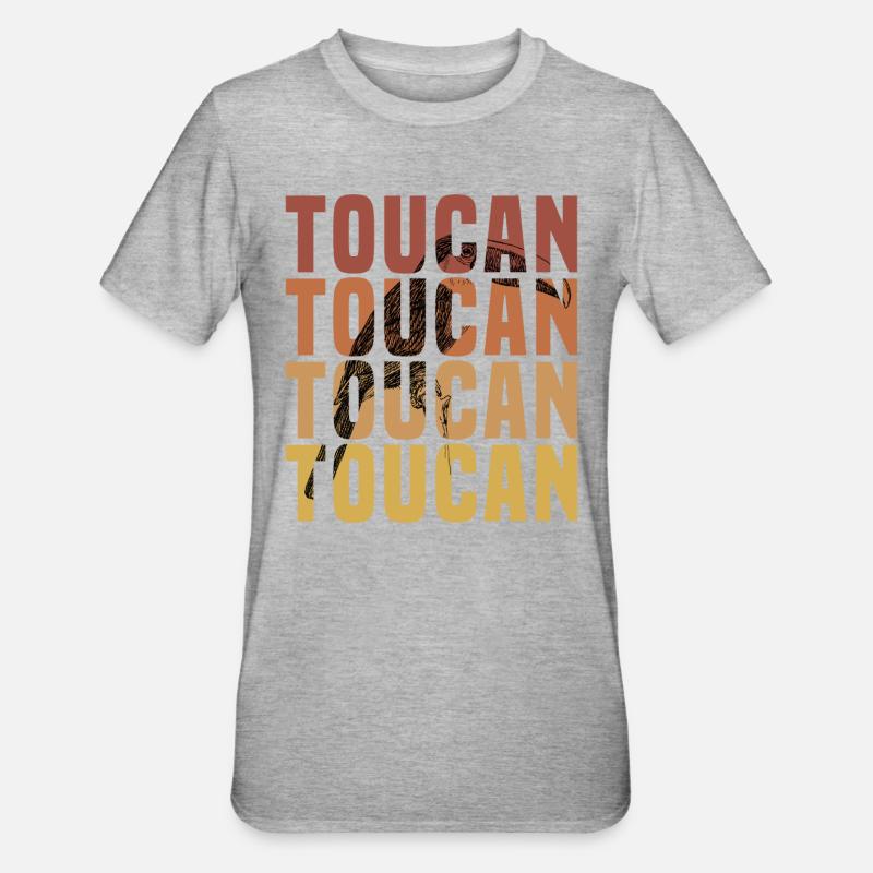 Toucan - T-shirt polycoton Unisexe - gris chiné