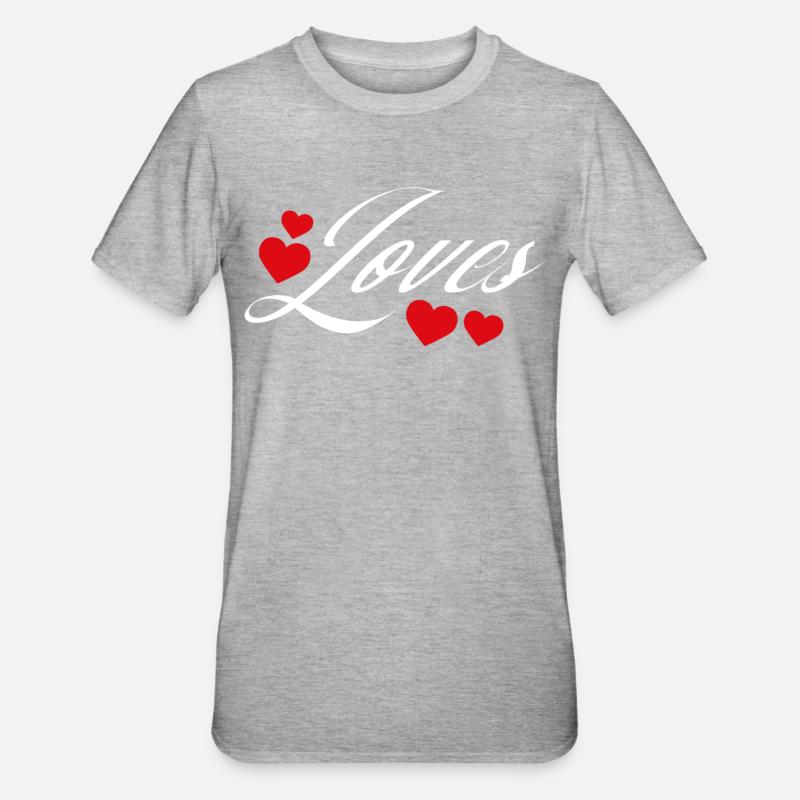 Aime - T-shirt polycoton Unisexe - gris chiné