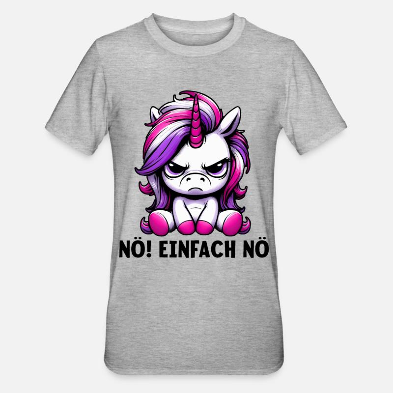 Non, juste pas - T-shirt polycoton Unisexe - gris chiné
