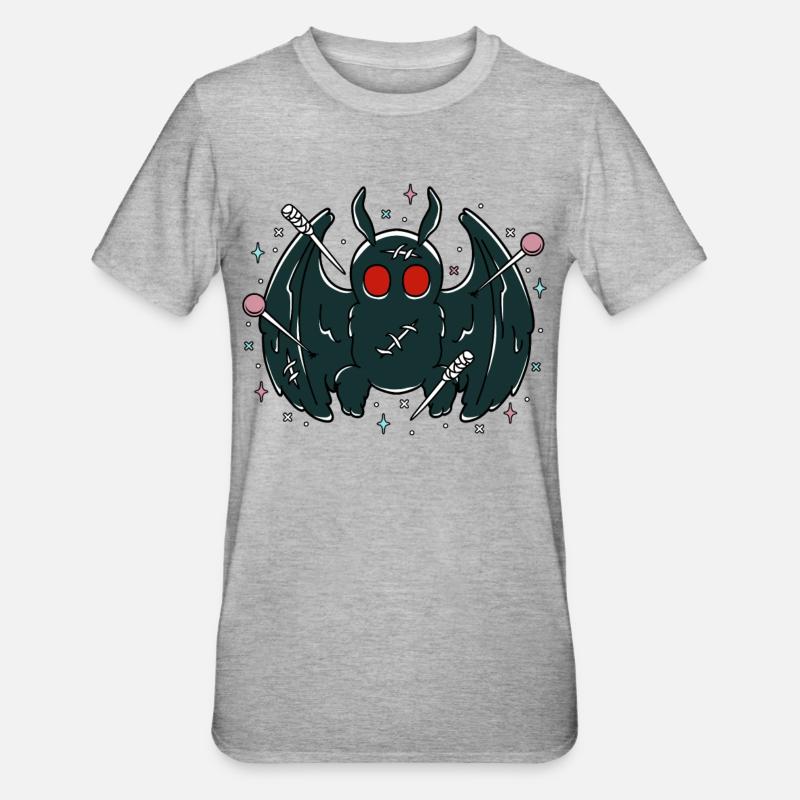 Mignon Mothman - T-shirt polycoton Unisexe - gris chiné