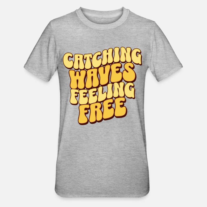 Kitesurf Surf Surfeur - T-shirt polycoton Unisexe - gris chiné