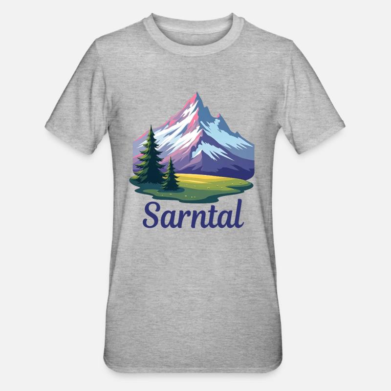 Sarntal - T-shirt polycoton Unisexe - gris chiné