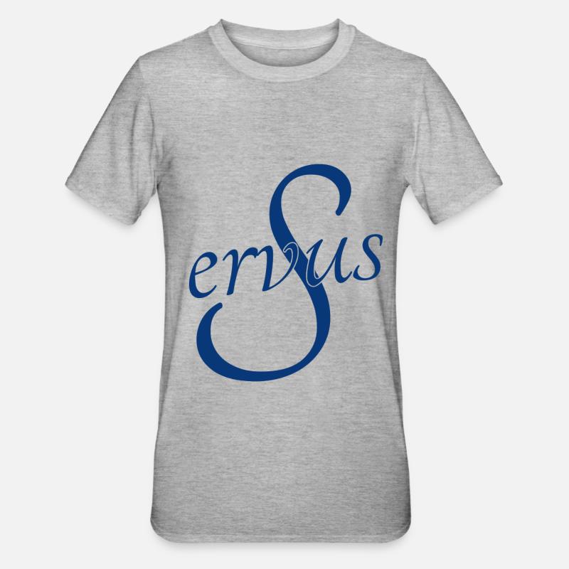 Servus - Unisex Polycotton T-Shirt - Grau meliert